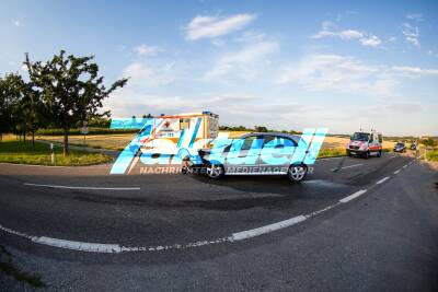 Vorfahrt missachtete Unfall auf der K1609 mit verletztem Kind