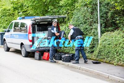 Polizeilage in Burgstall - Polizisten sichern 2 Gewehre