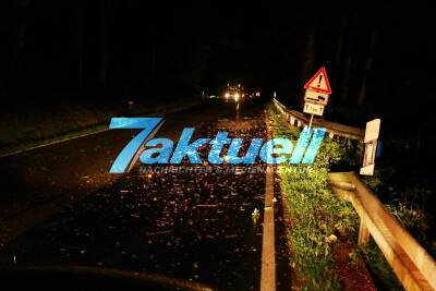 Unwettereinsatz für die Feuerwehr Schorndorf - Baum auf Straße