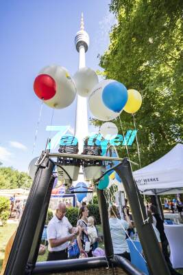 Turmfest am Fernsehturm -  abwechslungsreiches Programm für die Kleinen und mit  Äffle & Pferdle