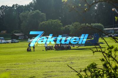 Spektakulär: Propellermaschine rast in Traktor am Flugplatz Hockenheim - Hoher Sachschaden mit glimpflichem Ausgang