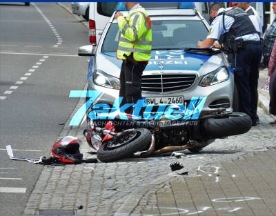 Motorradfahrer stürzt alleinbeteiligt und verletzt sich