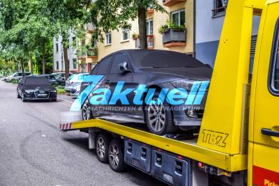 Schwere Brandstiftung in Tiefgarage: Bergung von 10 verbrannten Sportwagen - Kriminalpolizei im Einsatz - Exklusivbilder aus verbrannter Tiefgarage