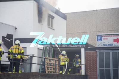 Brand eines Firmengebäudes in Fellbach