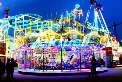 Cannstatter Wasen 2017 - Wasen zur Blauen Stunde und Nachtimpressionen