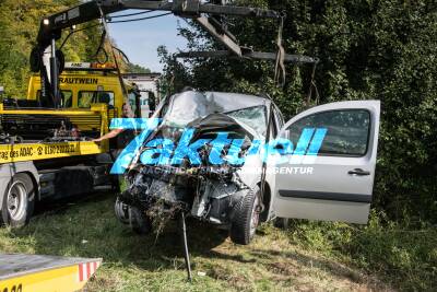 Schwerer Unfall zwischen Darmsheim und Grafenau - 2 Tage alter Neuwagen komplett zerstört