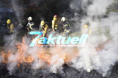 Heißer Süden 2017: Katastrophenschutz-Übung: Brandschadensstelle Ammerbuch und den Bergwachteinsatz Rettung in schwierigem und unzugänglichem Gelände