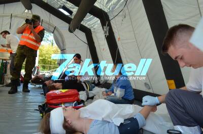 Heißer Süden 2017: Katastrophenschutz-Übung im Schönbuch: Massenanfall von Verletzten durch eine Gasexplosion in einem Jugendzeltlager