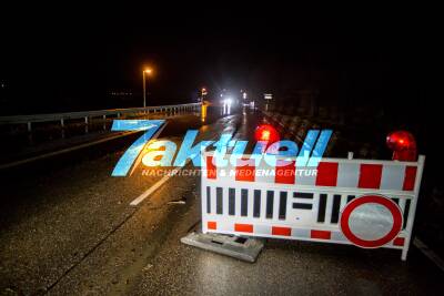Hochwasser in der Region Heilbronn: Straßen und Wege vom Neckar überflutet