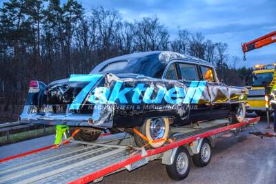 BAB5: Schwerer Massencrash mit US-Präsidenten-Limousine von Dwight D. Eisenhower - Grosseinsatz - Vollsperrung und viele Gaffer