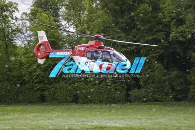 Schwerer Unfall auf der B312 bei Riederich - ca. 8 teils schwer Verletzte, RTH im Einsatz - PKW überschlagen