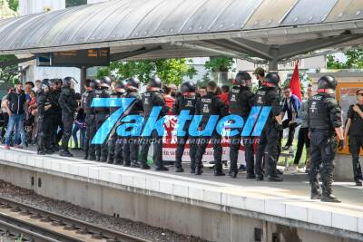 AFD-Demonstration gegen Bau der DITIB-Moschee in Feuerbach