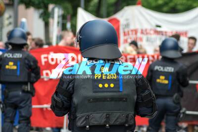 AFD-Demonstration gegen Bau der DITIB-Moschee in Feuerbach