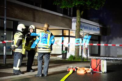 Herten Geldautomat gesprengt - Bahnhofstraße Vollsbank
