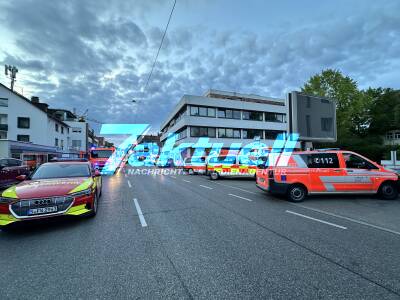 Brand in Pizzeria in Möhringen - Bewohner konnten sich in Sicherheit bringen - Feuerwehr mit über 60 Einsatzkräften vor Ort