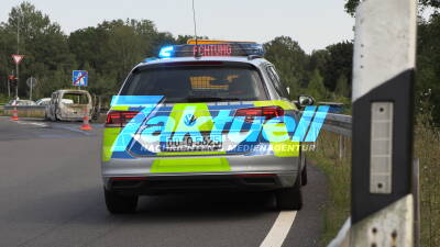 Auf der Autobahn abgebrannt - A14 AS Naunhof