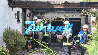Hausbrand in der Kolpingstraße in Oedheim