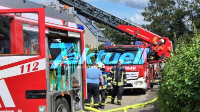 Hausbrand in der Kolpingstraße in Oedheim