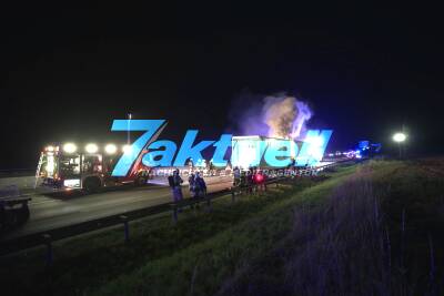 UPS LKW auf A81 ausgebrannt: Vollsperrung der Autobahn über mehrere Stunden
