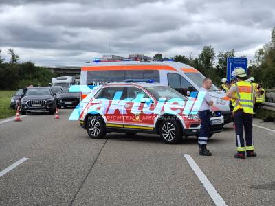 Tödlicher Motorradunfall auf der A6 bei Bretzfeld – Autobahn in Richtung Öhringen voll gesperrt