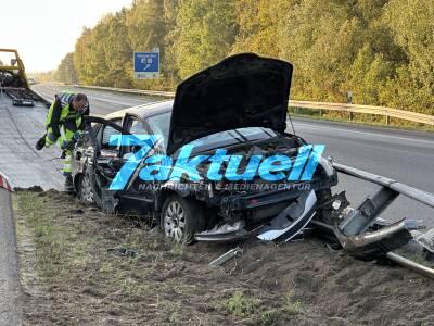 Schwerer LKW-Unfall auf A24: Vollsperrung Richtung Berlin - Einsatzleiter Steve Schnackertz im O-Ton 
