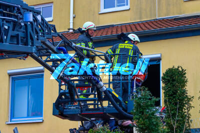 Großeinsatz der Feuerwehr Brand in Wohnhaus