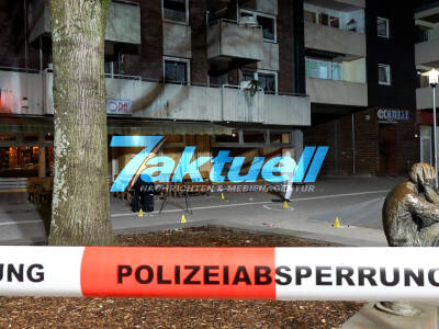 Polizei fahndet nach Axtangreifer: Eine Person in Handschellen abgeführt: 2 schwerst Verletzte Personen von Polizei gefunden - Axtangriff in der Hertener Innenstadt - Hintergründe unklar