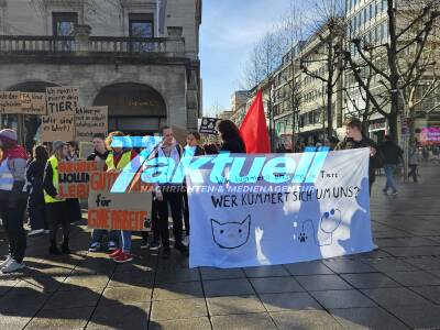Bundesweiter Streik tiermedizinischer Fachangestelter für mehr Gehalt - 2 O Töne