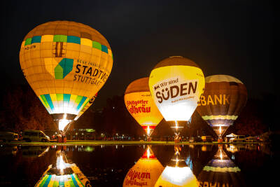 Ballonglühen am Eckensee: Hunderte Besucher beobac...